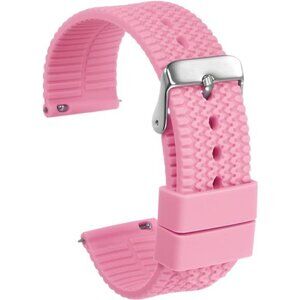 Silicone Watch Band Quick Release Soft Rubber Watch Strap Pink